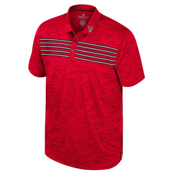 Red Striped Yoke Polo - Wolfhead